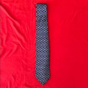 Gucci Blue Geometric Silk Tie